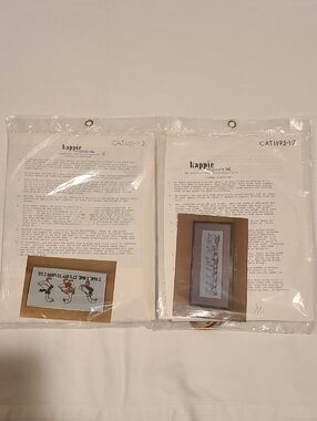 Kappie Cross Stitch CAT 1193-17 Goose & CAT 461-1-3 Work Geese Vintage Sew Yarn